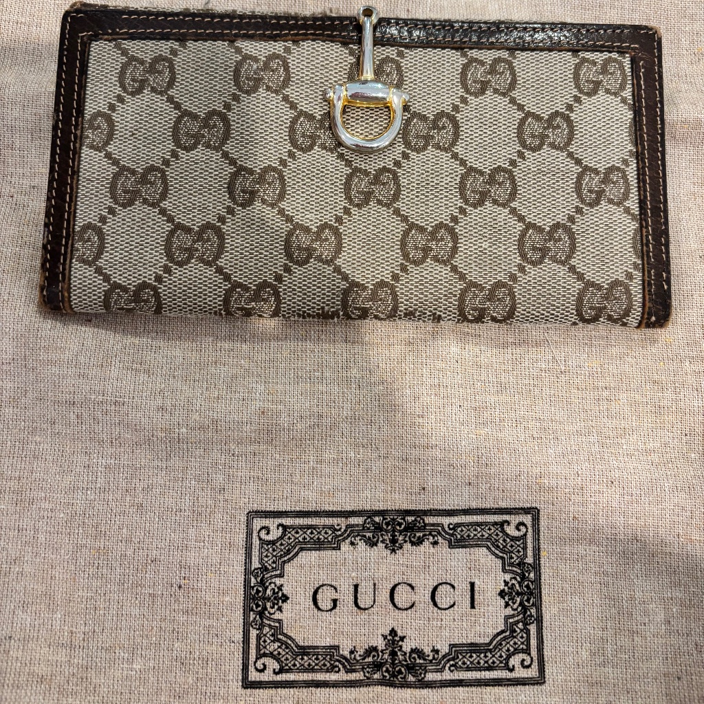 Gucci Gg Gold Horsebit Wallet